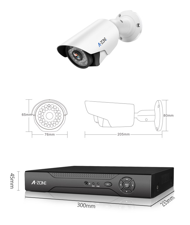 Waterproof o jogo IP66 da câmera do CCTV do ponto de entrada de 2 canais, sistema de vigilância do ponto de entrada Nvr
