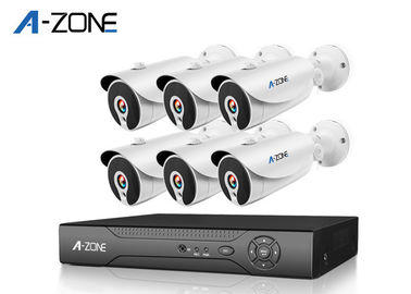 Sistema alto da câmara de segurança da definição dos jogos 2MP da câmera do CCTV do IP do canal do telecontrole 6